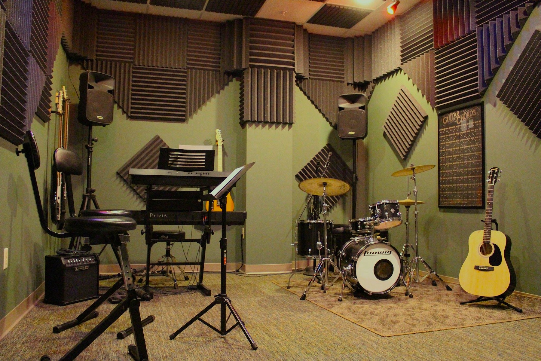 Band room at Modern Day Music